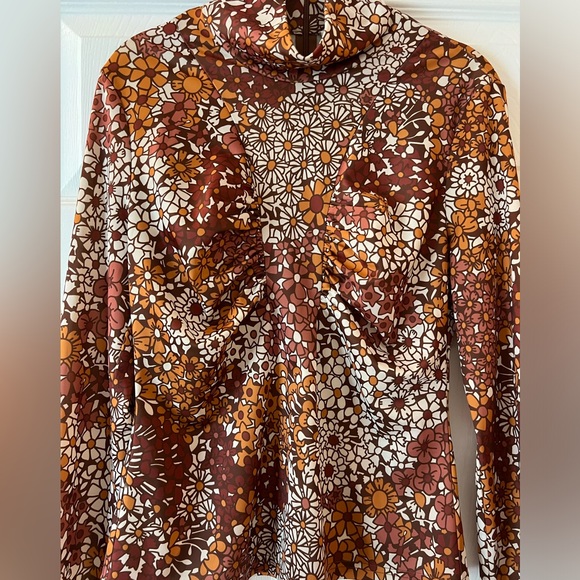 Sea NY Women’s Shopbop Exclusive Floral Top, Size S, Brown Color - Picture 2 of 9